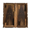 Plateau de Backgammon en Bois Sculpté à la Main avec Motif Aigle