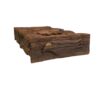 Plateau de Backgammon en Bois Sculpté à la Main avec Motif Aigle