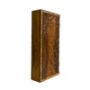 Plateau de Backgammon en Bois Sculpté à la Main avec Motif Floral Complexe
