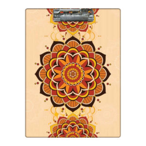 Porte-bloc en bois avec motif traditionnel au format A4