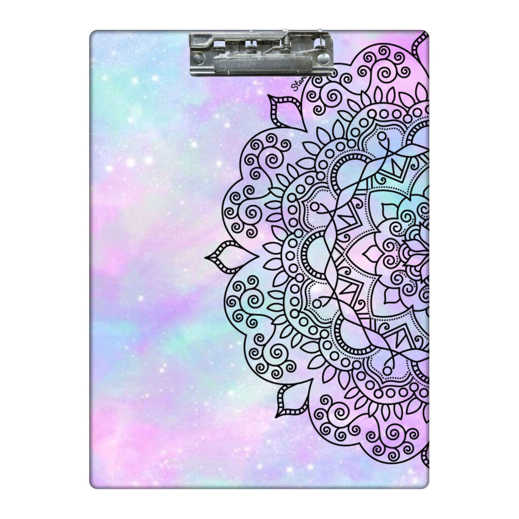 Porte-bloc en bois à imprimé traditionnel format A4