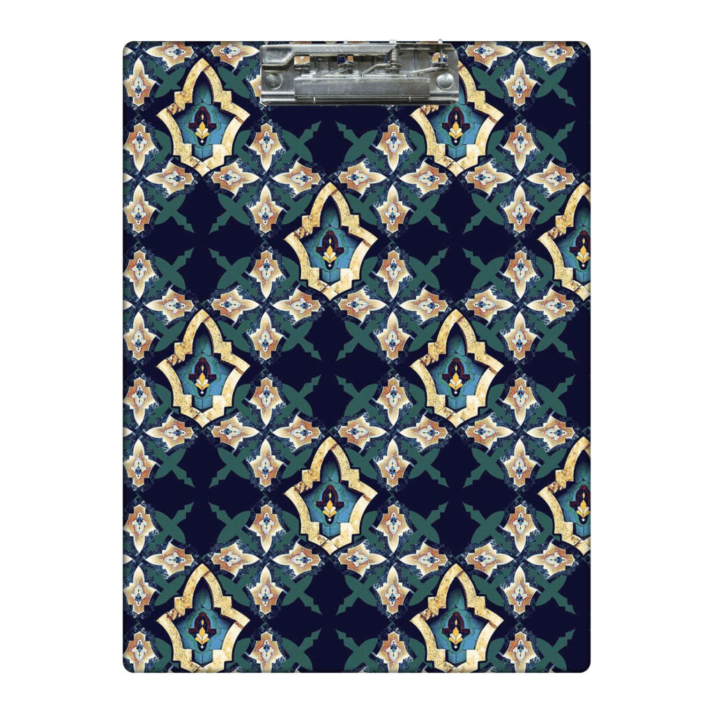 Porte-bloc en bois avec motif traditionnel pour les tâches quotidiennes