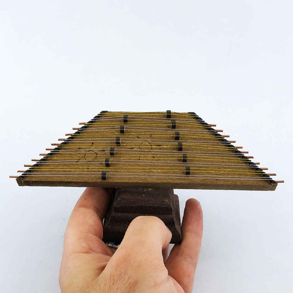 Maquette à monter : Ensemble en bois de répliques de Santoor et Kamancheh persans