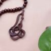 Collier pendentif en bois avec nom Farsi sculpté fait main Zahra