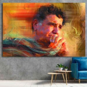 Affiche murale en bois – Mohammad-Reza Shajarian