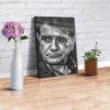 Affiche murale en bois - Chanteur persan Mohammad-Reza Shajarian
