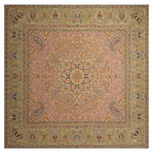 Nappe Termeh de Yazd Luxueuse avec Motif Paisley Persan Farvardin