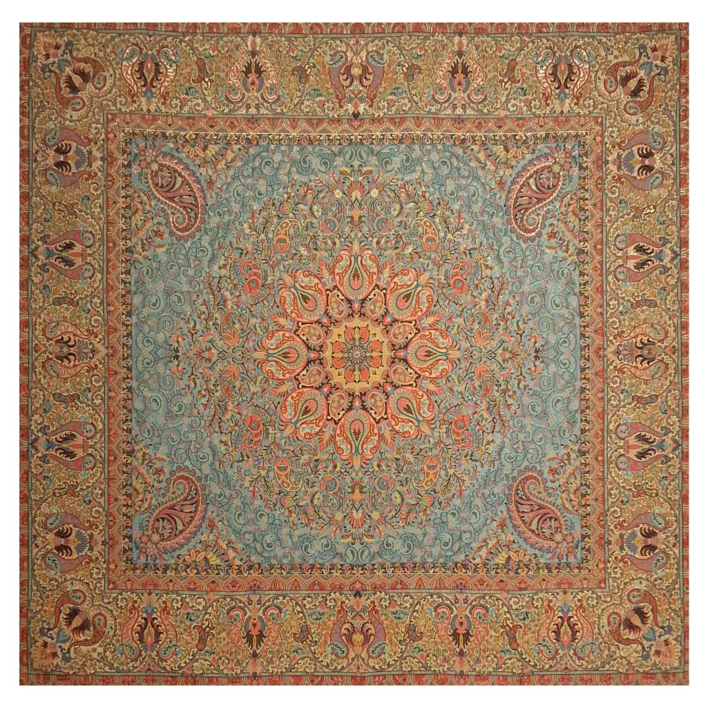 Nappe de Termeh de Yazd Luxe avec Motif Paisley Persan Farvardin II