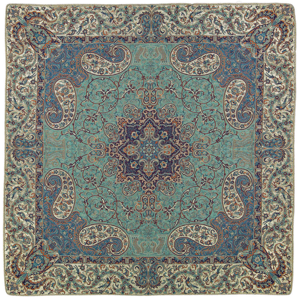 Nappe Termeh Yazd Luxueuse avec Motif Paisley Persan Pardis