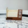 Carnet de planification mensuelle persan 1403 en bois