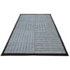 Tapis Kilim en laine persane artisanal tissé à la main en Fars rayé gris