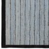 Tapis Kilim en laine persane artisanal tissé à la main en Fars rayé gris