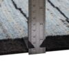Tapis Kilim en laine persane artisanal tissé à la main en Fars rayé gris