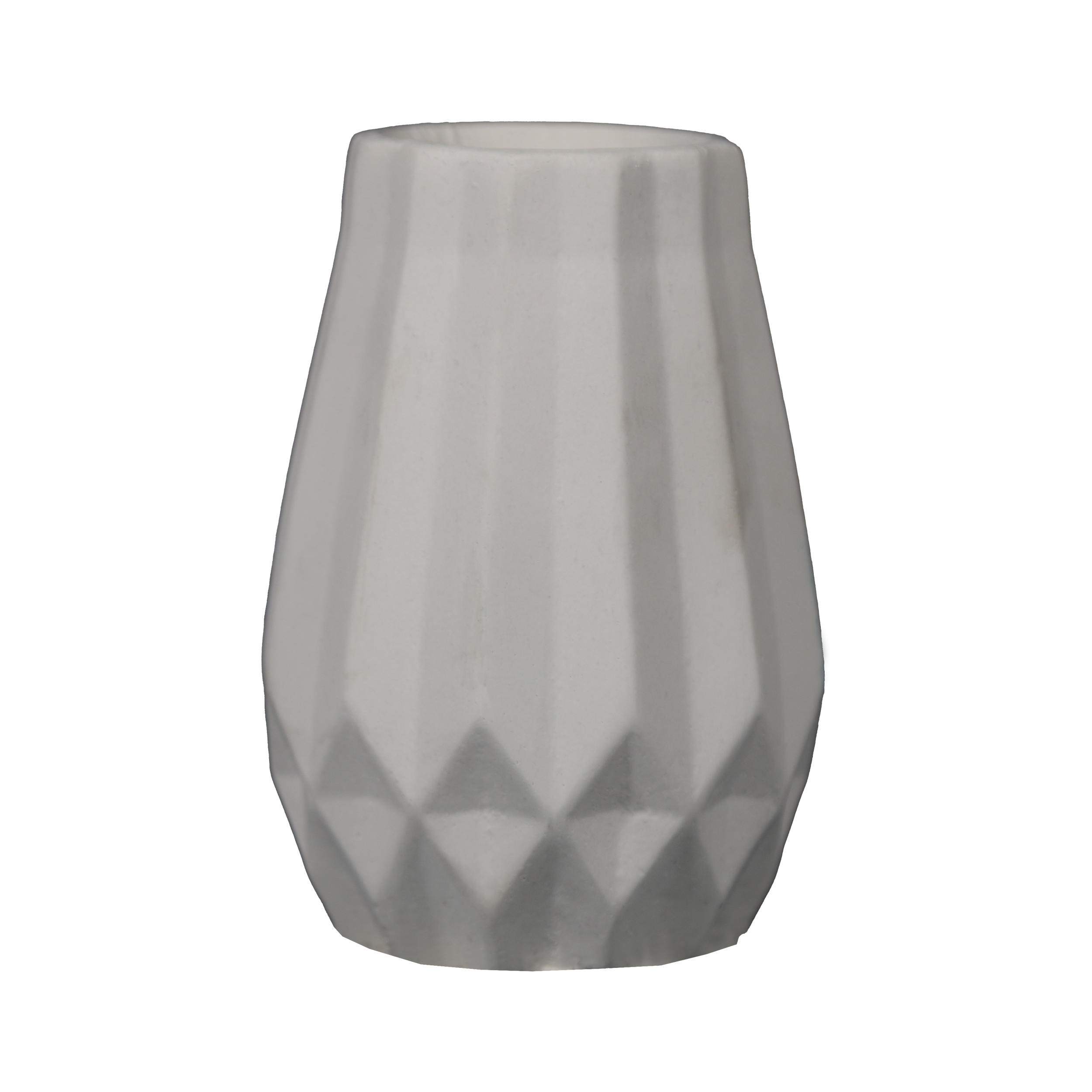 Vase artistique en béton fait main noir avec résine