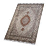 Tapis persan authentique avec laine noué à la main à Khoy Riz Mahi marron