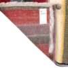Tapis Gabbeh en laine persane authentique tissé à la main en Fars rayé rouge