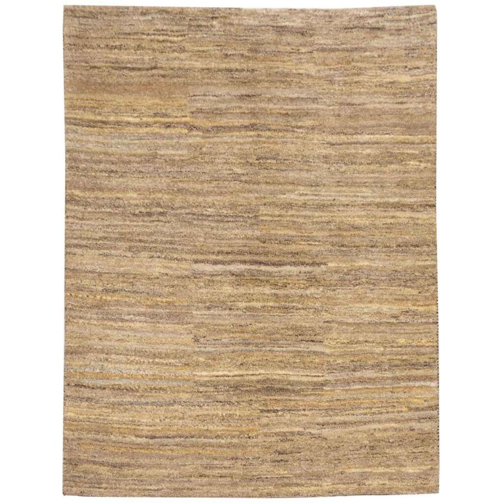 Tapis Gabbeh en laine persane authentique tissé à la main en Fars crème