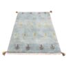 Tapis Gabbeh en laine persane authentique tissé à la main en Fars bleu