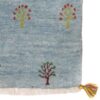 Tapis Gabbeh en laine persane authentique tissé à la main en Fars bleu