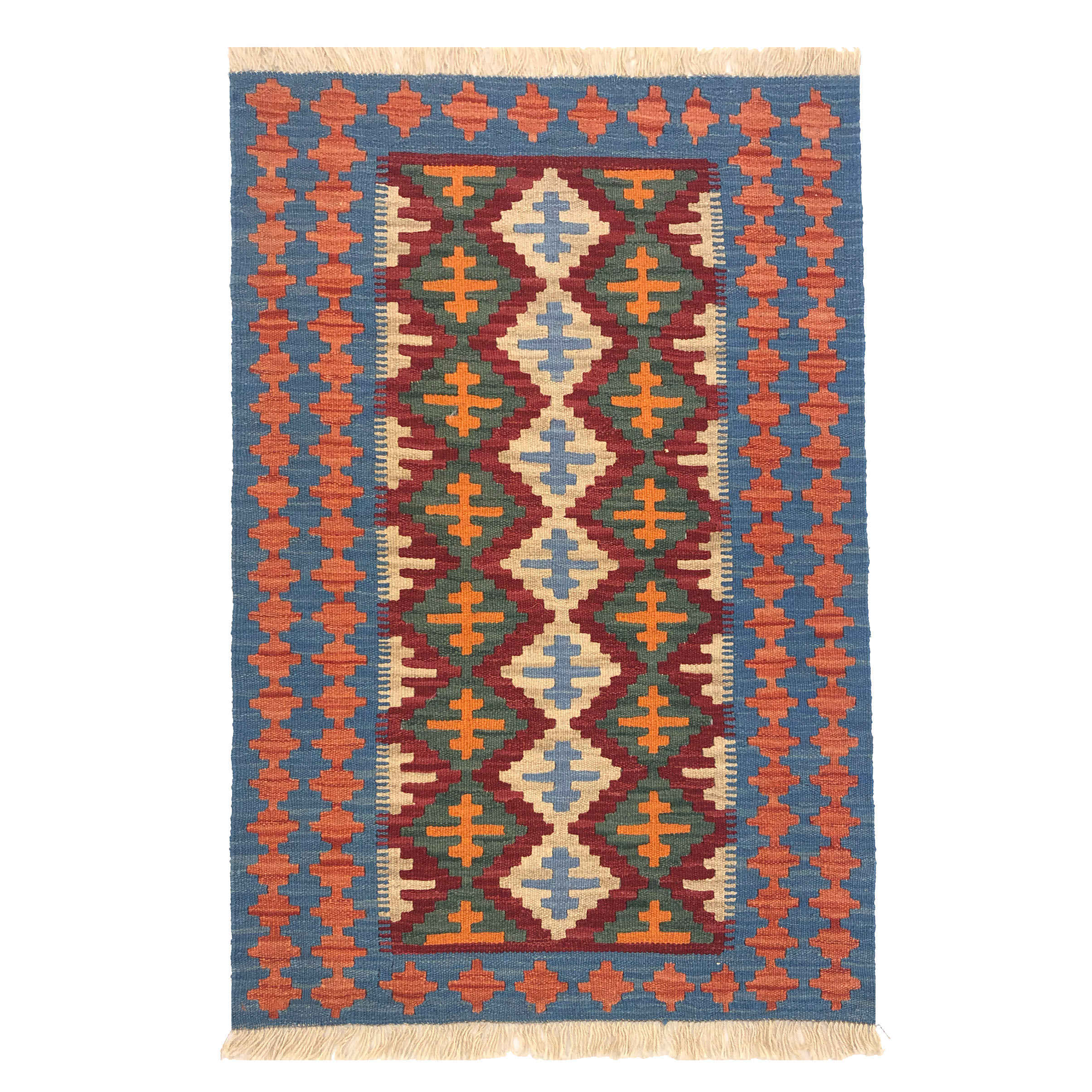 Tapis Gabbeh en laine persane tissé à la main en Fars motifs d'arbre