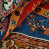 Tapis Kilim en laine persane authentique tissé à la main à Isfahan rayé crème