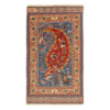 Tapis Kilim en laine persane authentique tissé à la main à Isfahan rayé crème
