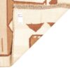 Tapis Kilim en laine persane authentique tissé à la main en Kerman lion crème