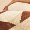 Tapis Kilim en laine persane authentique tissé à la main en Kerman lion crème