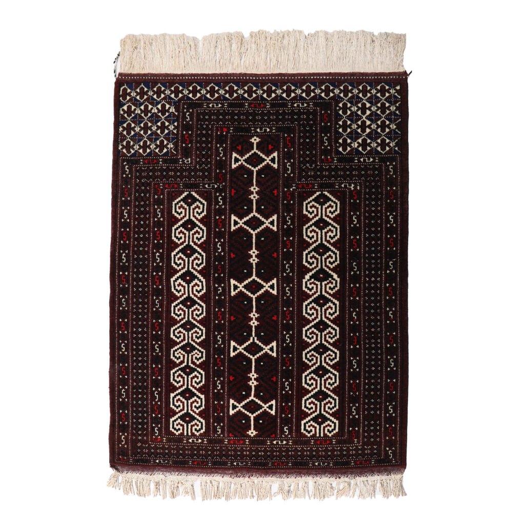 Tapis persan authentique en laine noué à la main à Golestan Torkaman