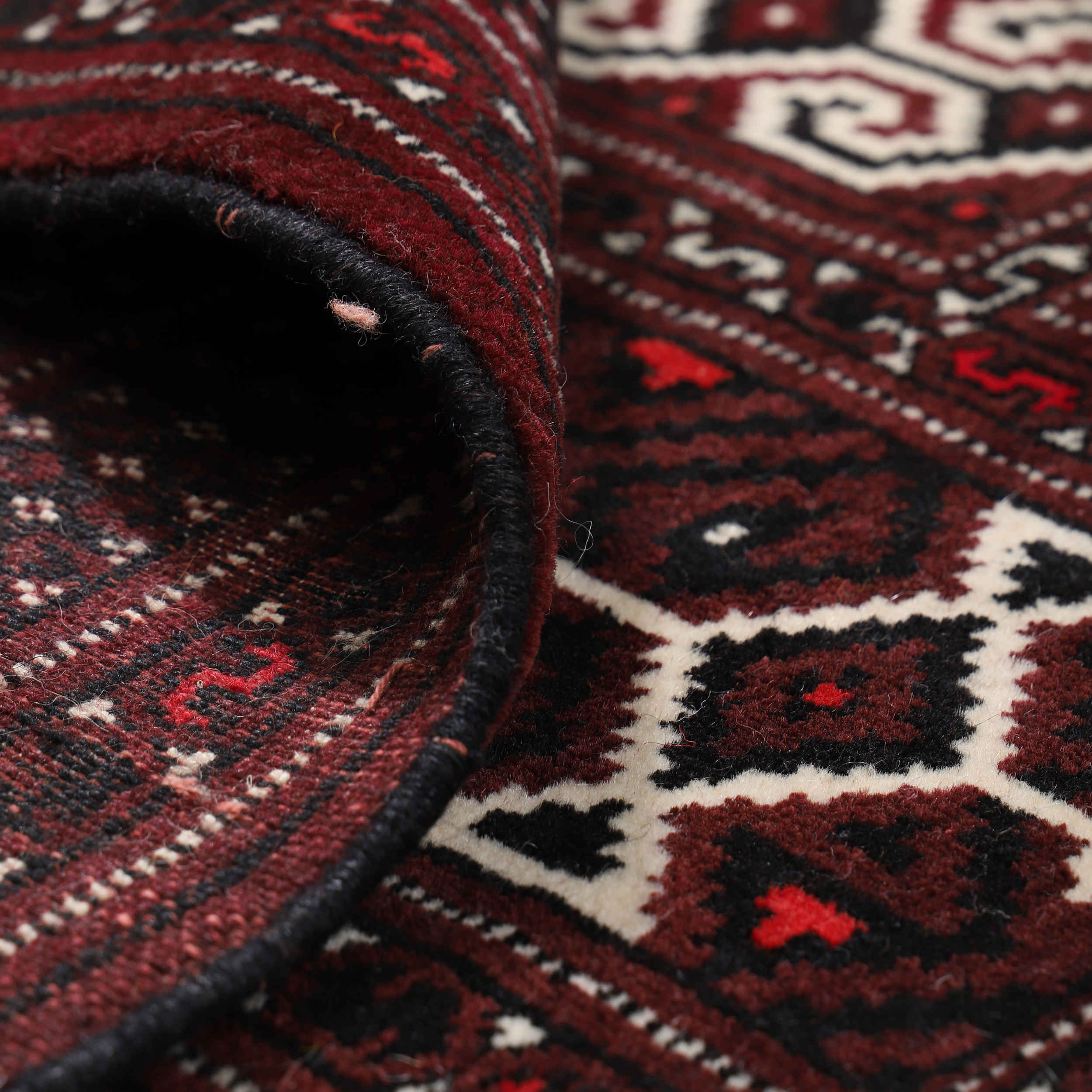 Tapis persan authentique en laine noué à la main à Golestan Torkaman