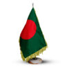 Drapeau de Table du Bangladesh avec Base en Pierre