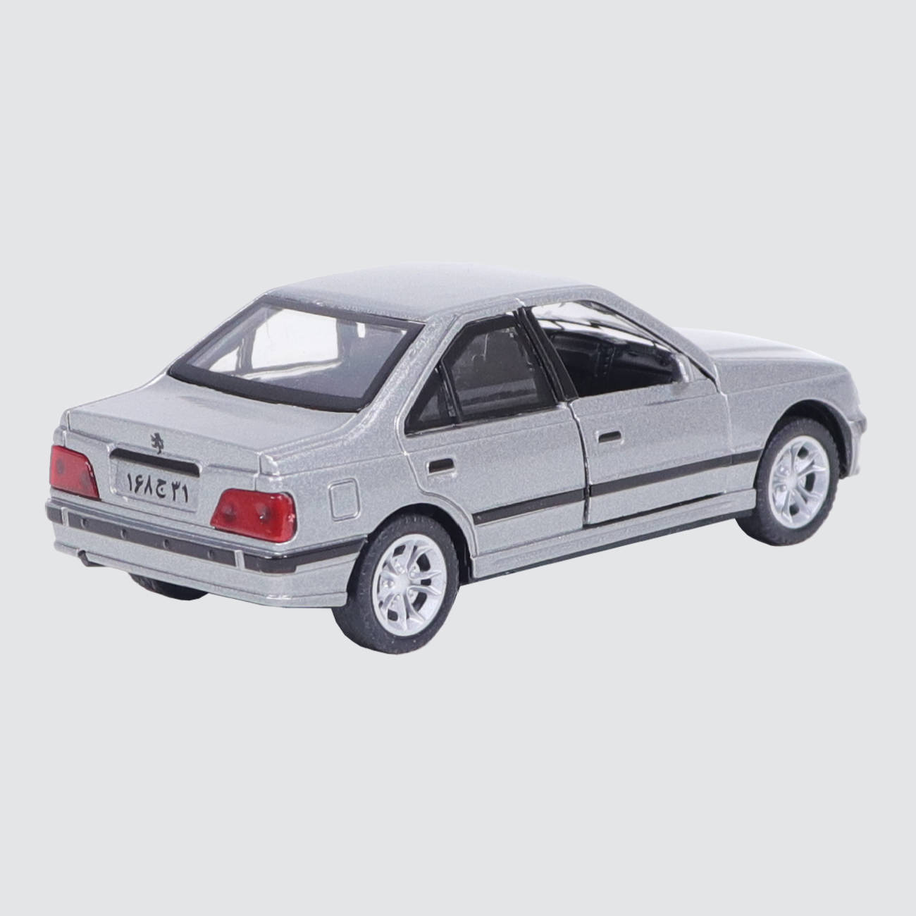 Voiture jouet Diecast Peugeot Pars avec phares et portes ouvrantes