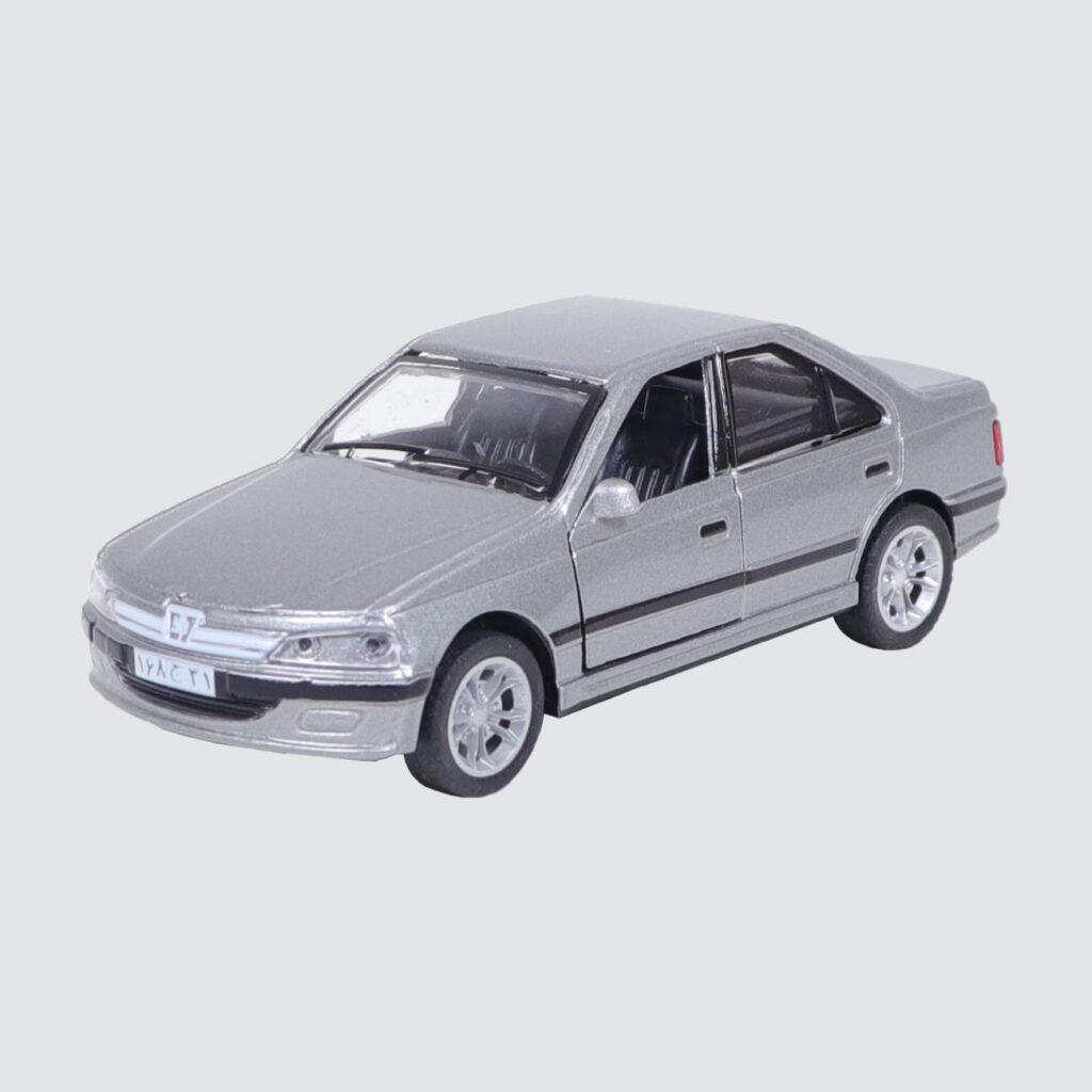 Voiture jouet Diecast Peugeot Pars avec phares et portes ouvrantes