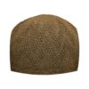 Kufi Taqiyah Turc Marron – Chapeau de tête musulman traditionnel