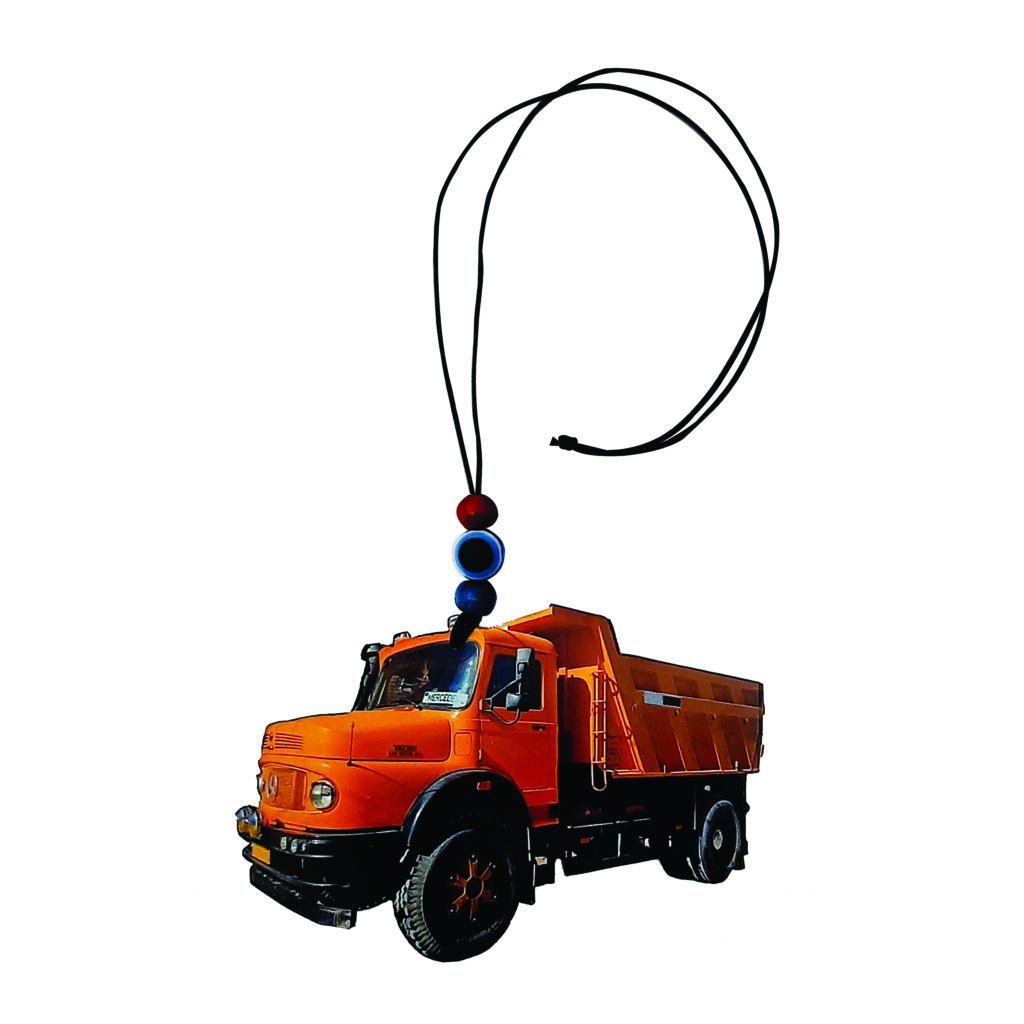 Ornement Rétroviseur - Ancien Design Camion Mercedes