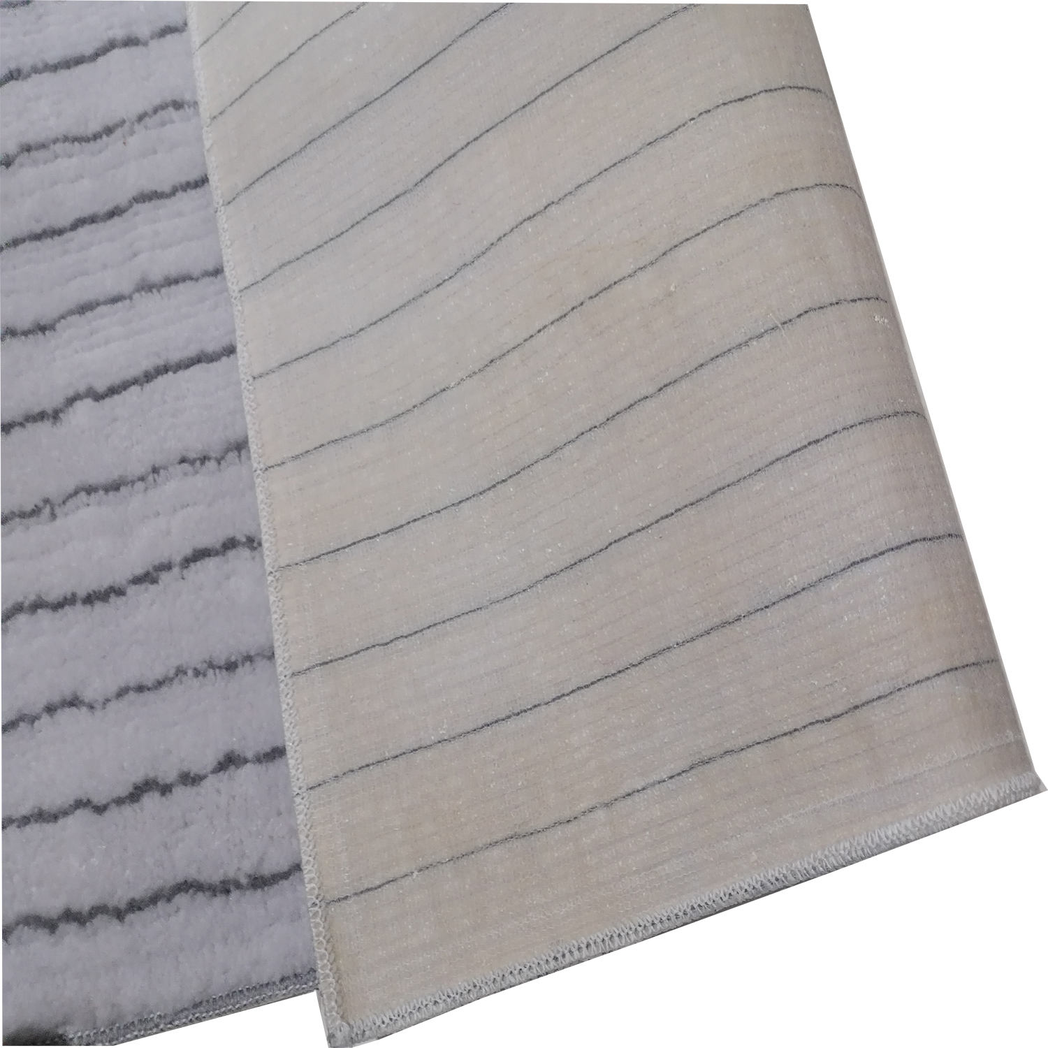 Bandes de marche d’escalier en tapis – Motif rayé antidérapant, lot de 2 pièces