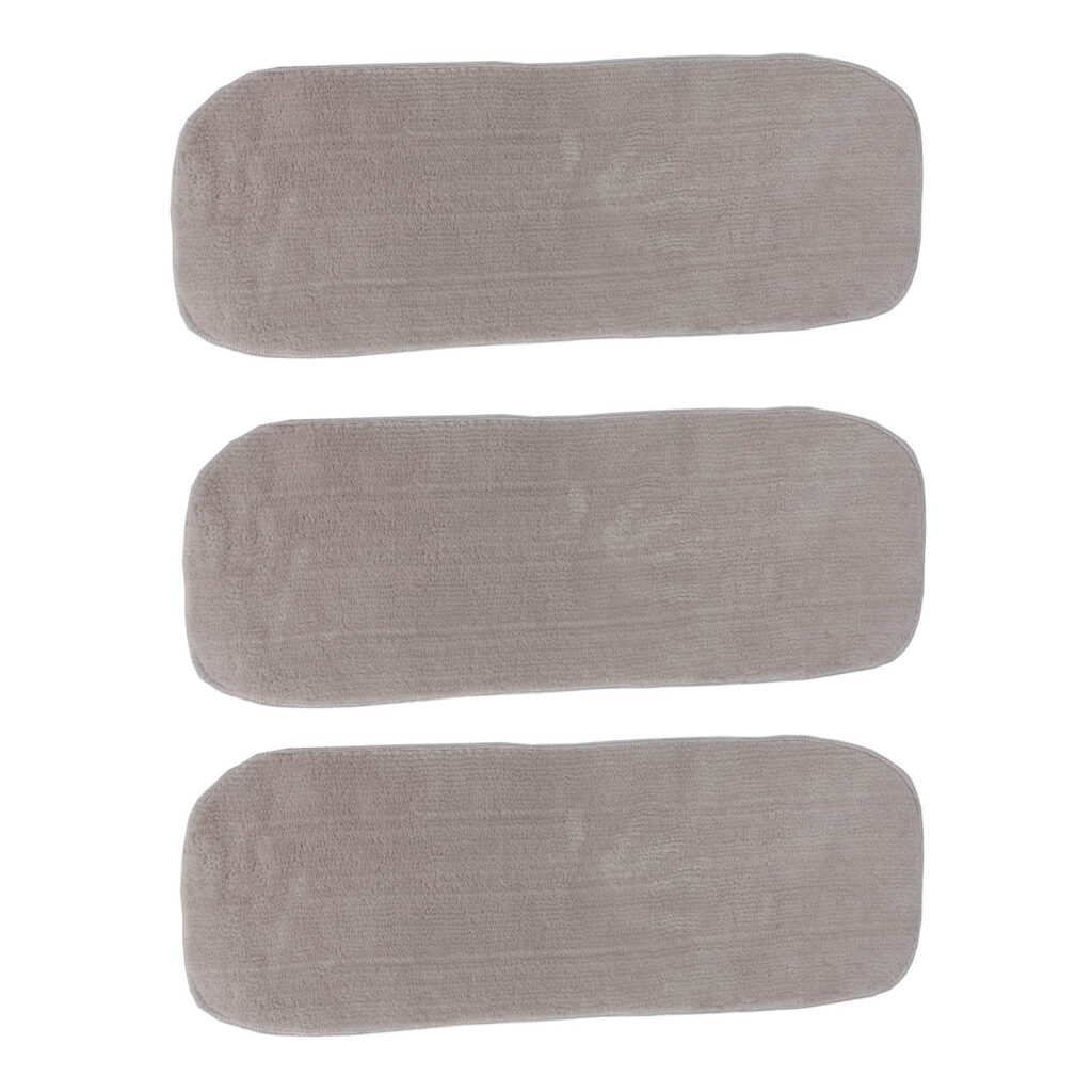 Bandes de marche d’escalier en tapis – Douces et antidérapantes, lot de 3 pièces