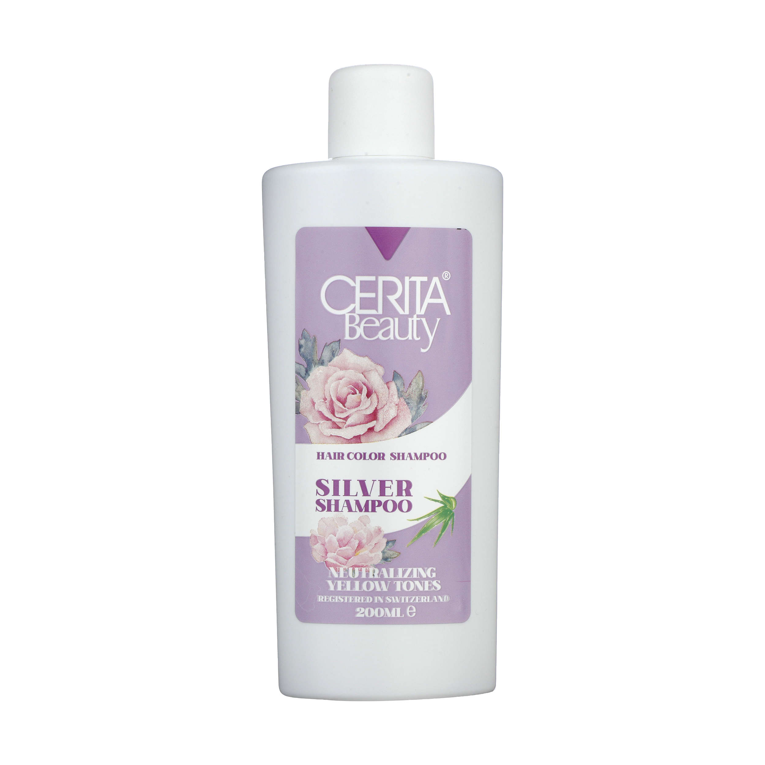 Cerita Beauty Shampooing Argenté Anti-Reflet Jaune - Neutralise les Tons Jaunes