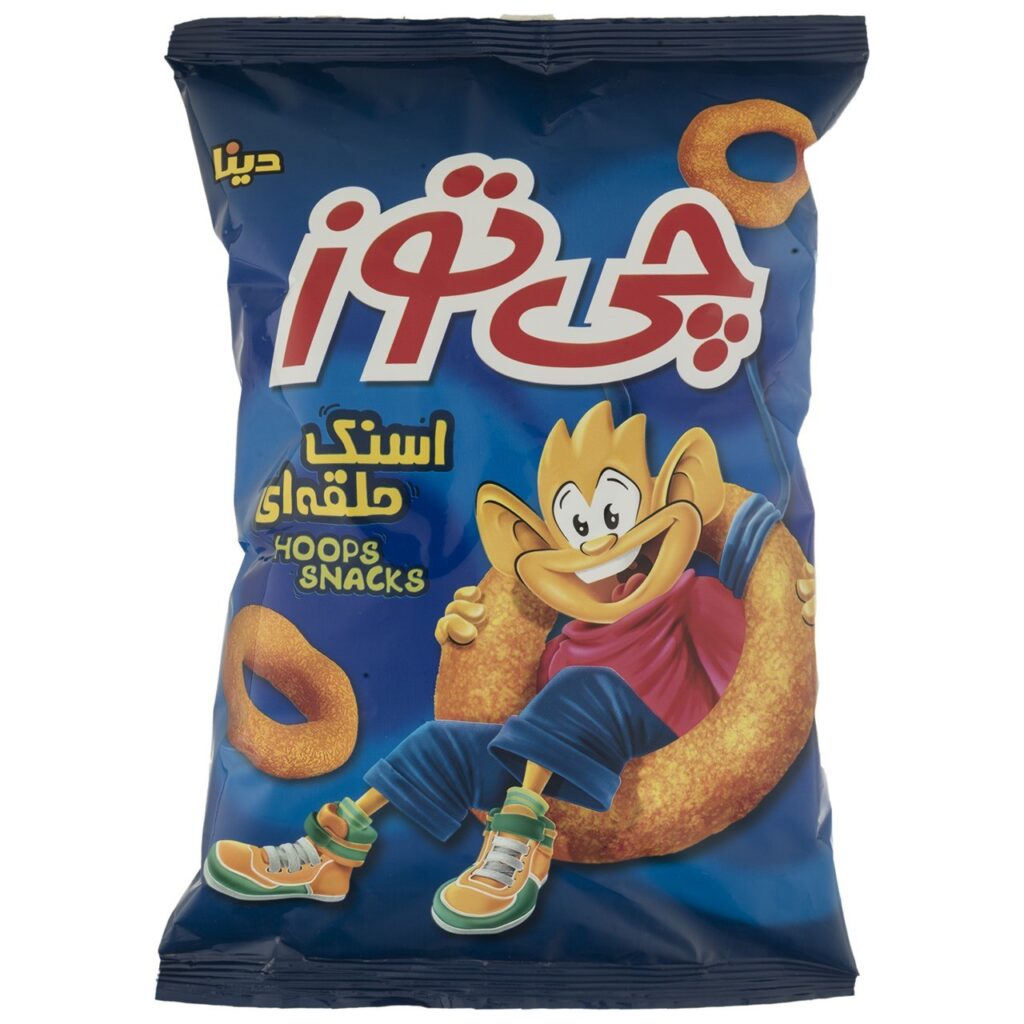 Cheetoz Hoops Iranien Pofak - Snack de Fromage Soufflé, 85 gr (15x)