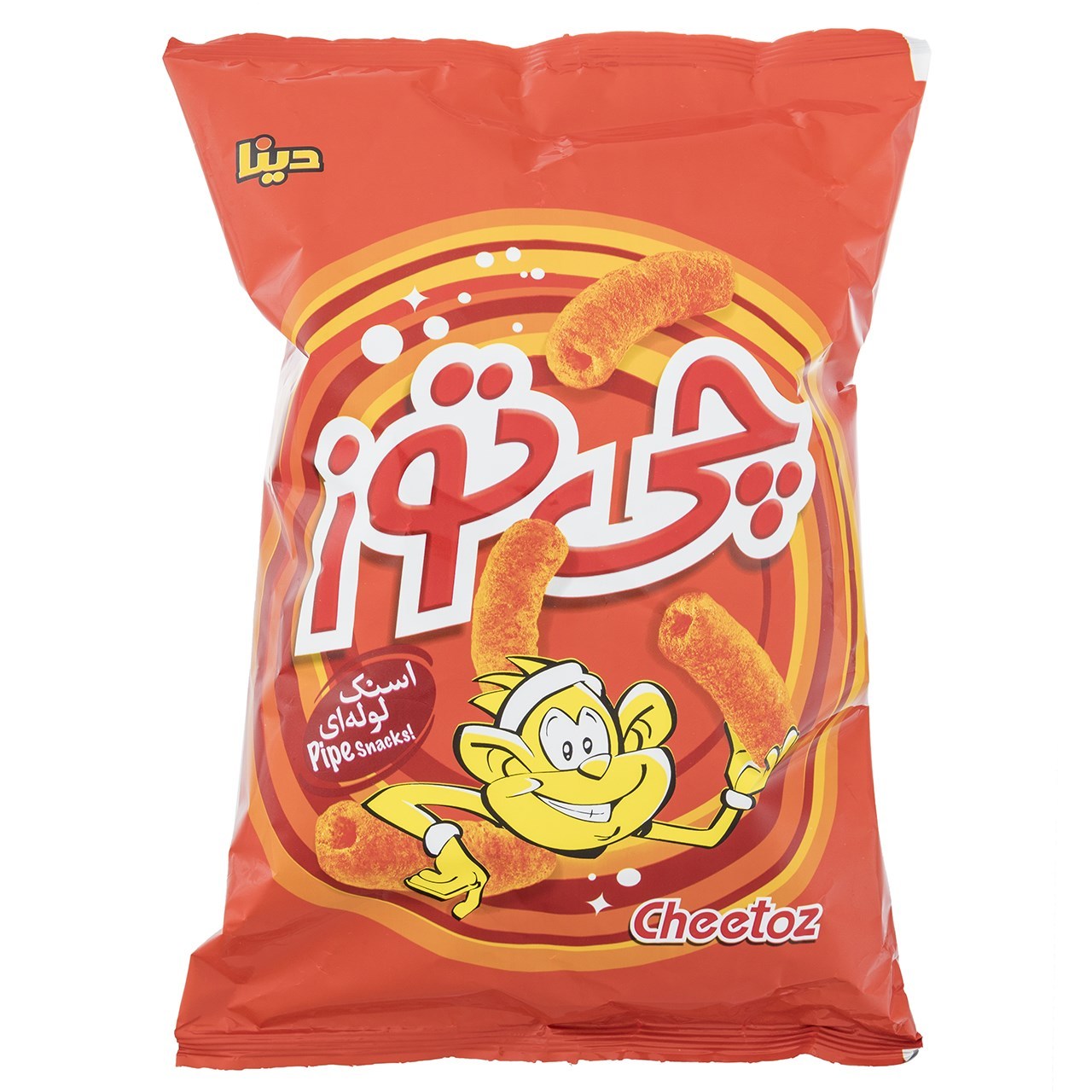 Cheetoz Pipe Iranien Pofak - Snack de Boules de Fromage, 90 gr (15x)