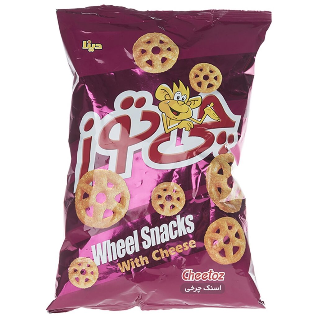 Cheetoz Wheel Iranien Pofak - Snack de Boules de Fromage, 85 gr (15x)