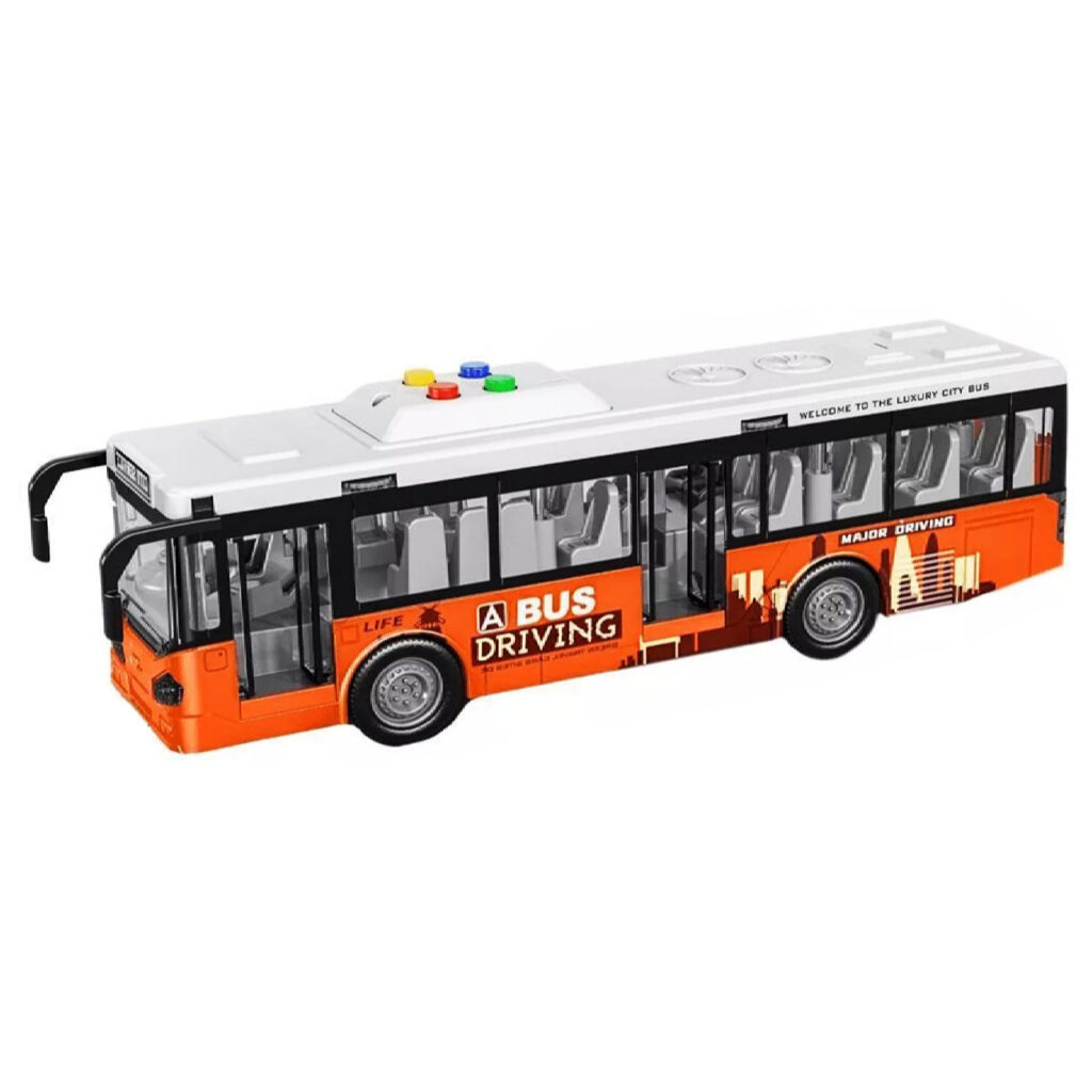 Autobus jouet Diecast City avec musique et portes ouvrantes