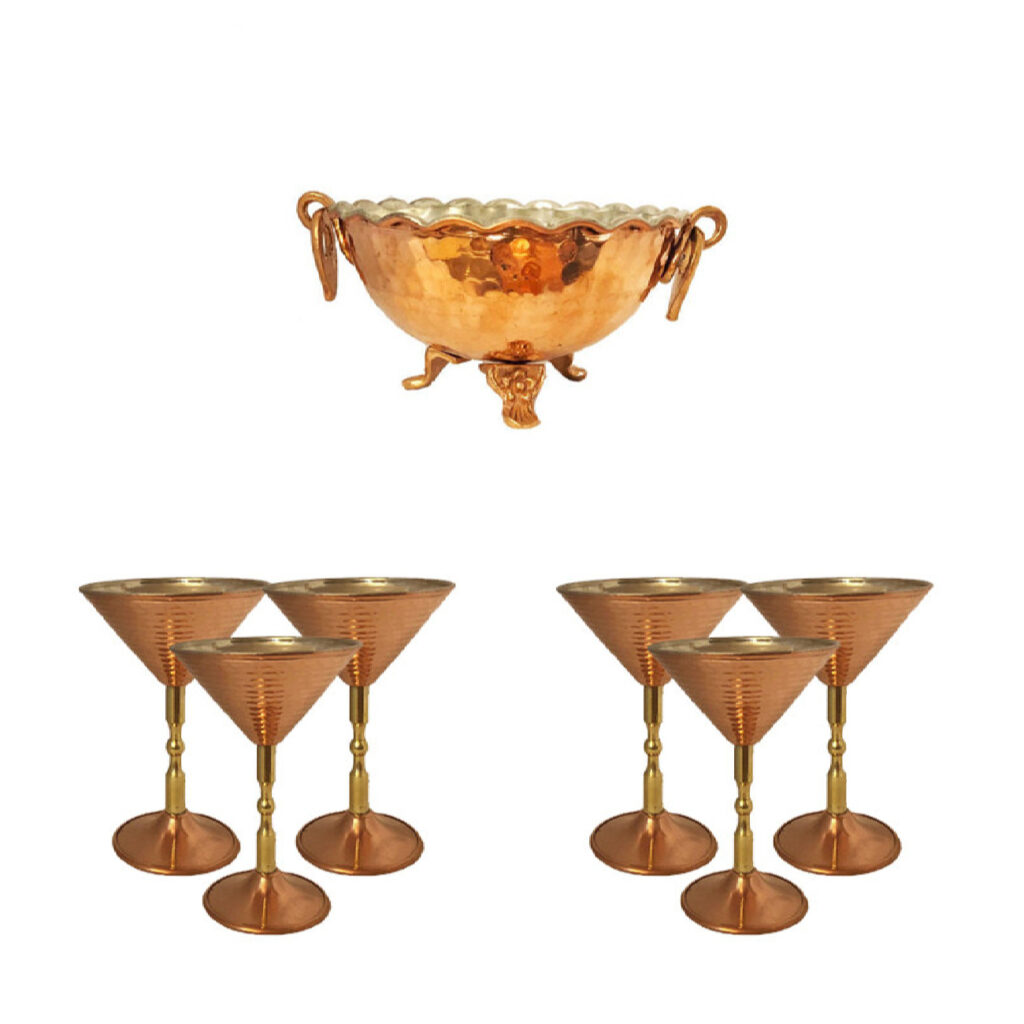 Ensemble Haft-Seen en bois pour Norouz – Motif oiseau