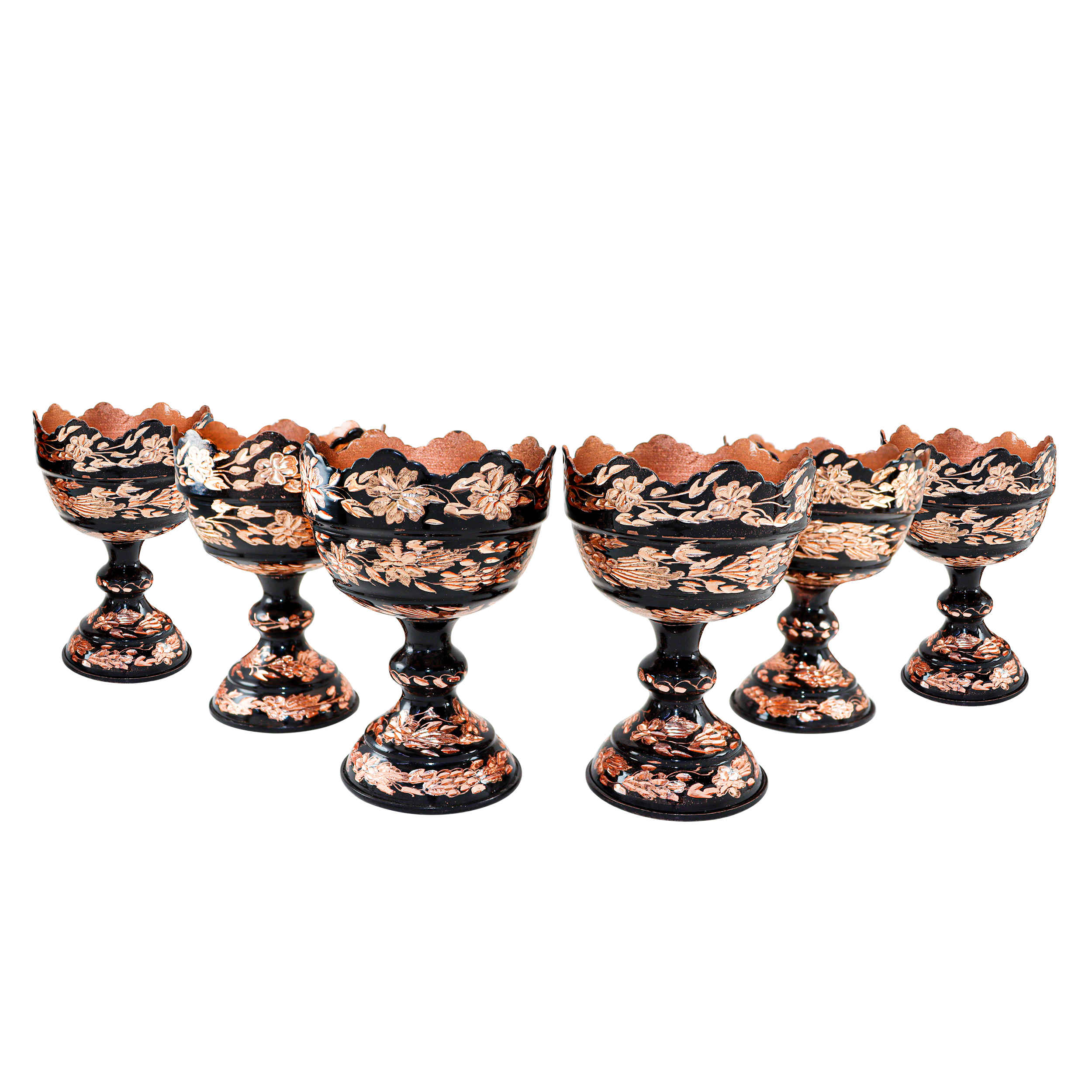 Ensemble Haft-Seen en cuivre pour décoration de table du Nouvel An persan