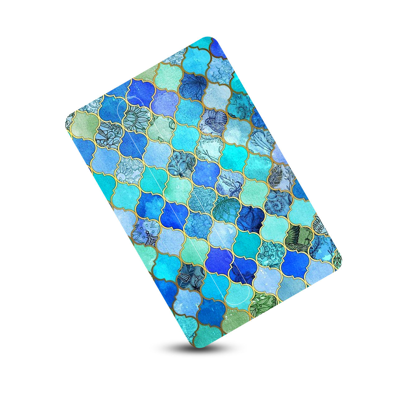 Autocollant carte bancaire persane – Motif de carreaux