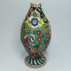 Vase en poterie décoratif peint à la main avec émail Minakari persan Bote Jeghe