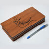 Boîte en Bois pour Cadeaux – Motif Calligraphie Persane