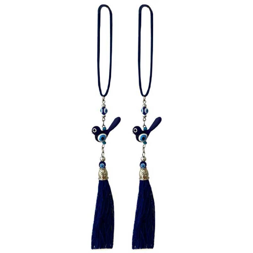 Ornement Œil Porte-Bonheur pour Rétroviseur Voiture - Oiseau