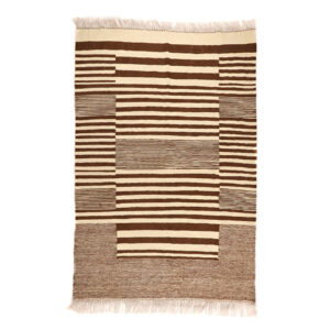 Tapis Kilim en laine persane authentique tissé à la main à Firuzabad Qashqai