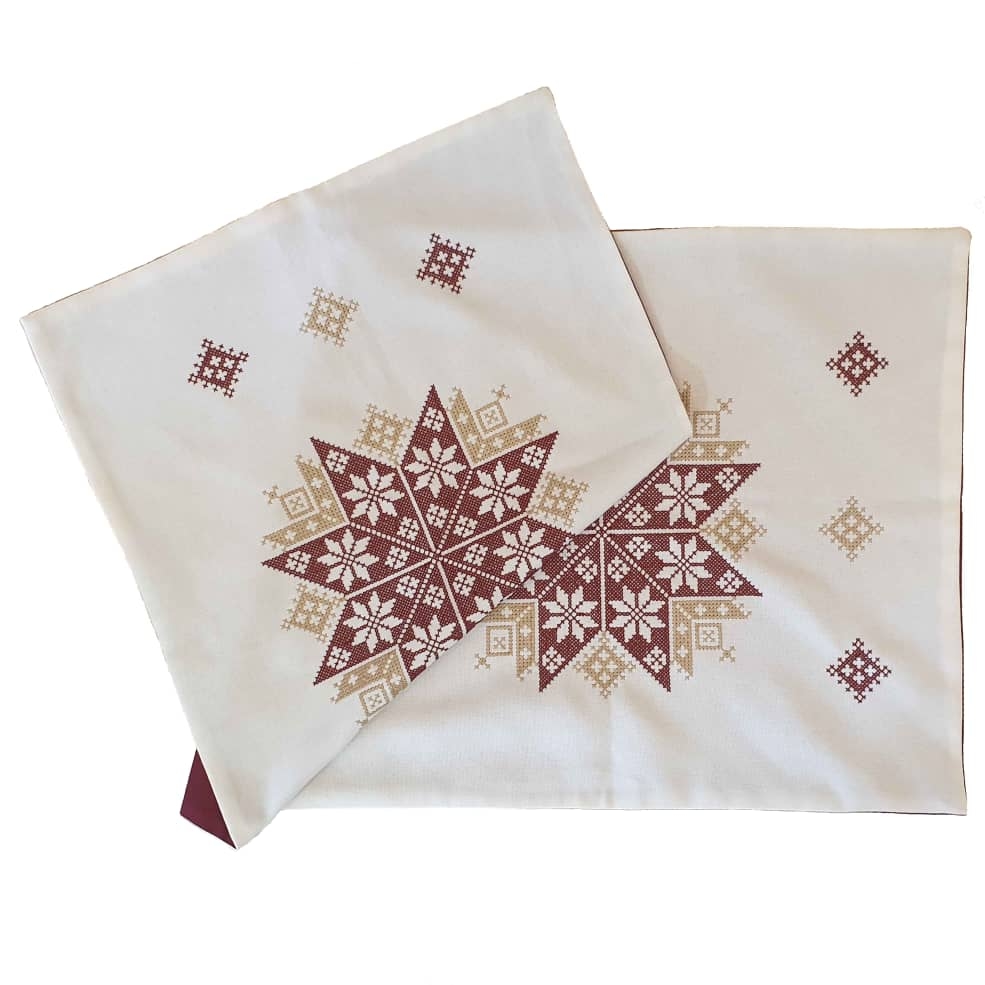 Chemin de Table Brodé à la Main Modèle Jana